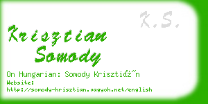 krisztian somody business card